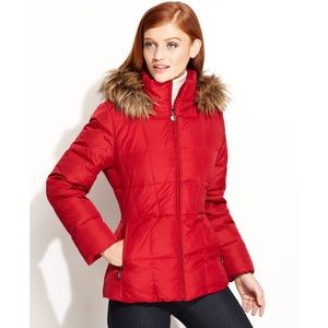 Calvin Klein Puffer jacket fur hood